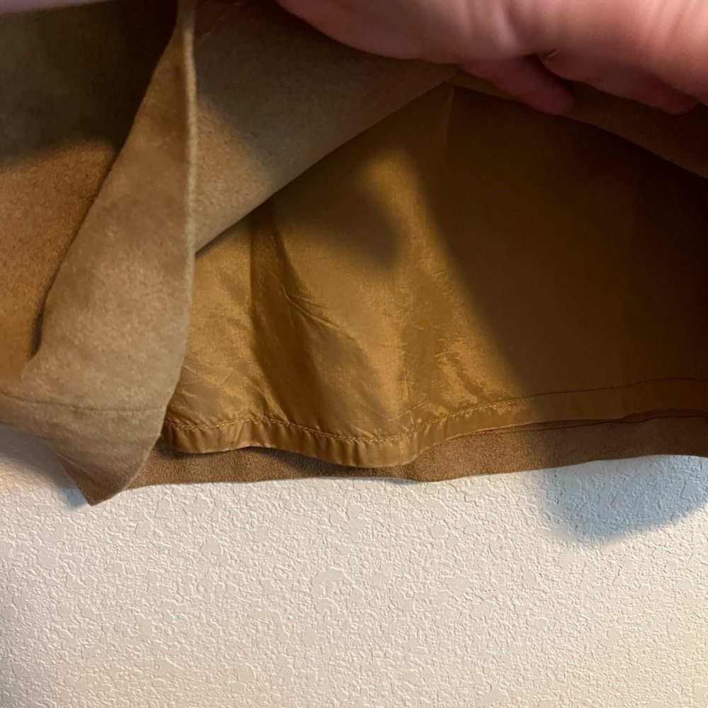 Inc International Concepts Tan Suede Skirt Size 2 - Picture 10 of 10